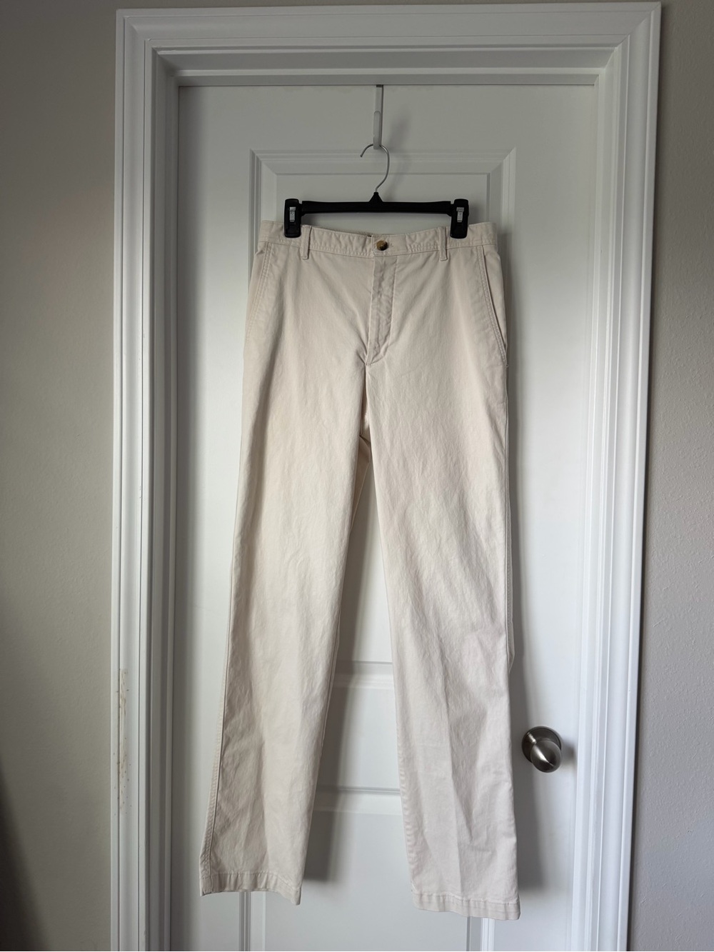 Banana Republic Women’s Casual Straight-Leg Pants in Off-White